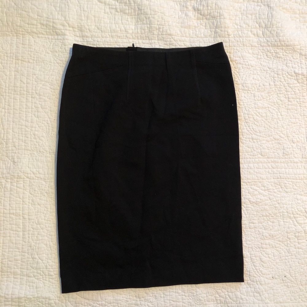 NWT Ann Taylor Black Stretchy Pencil Skirt